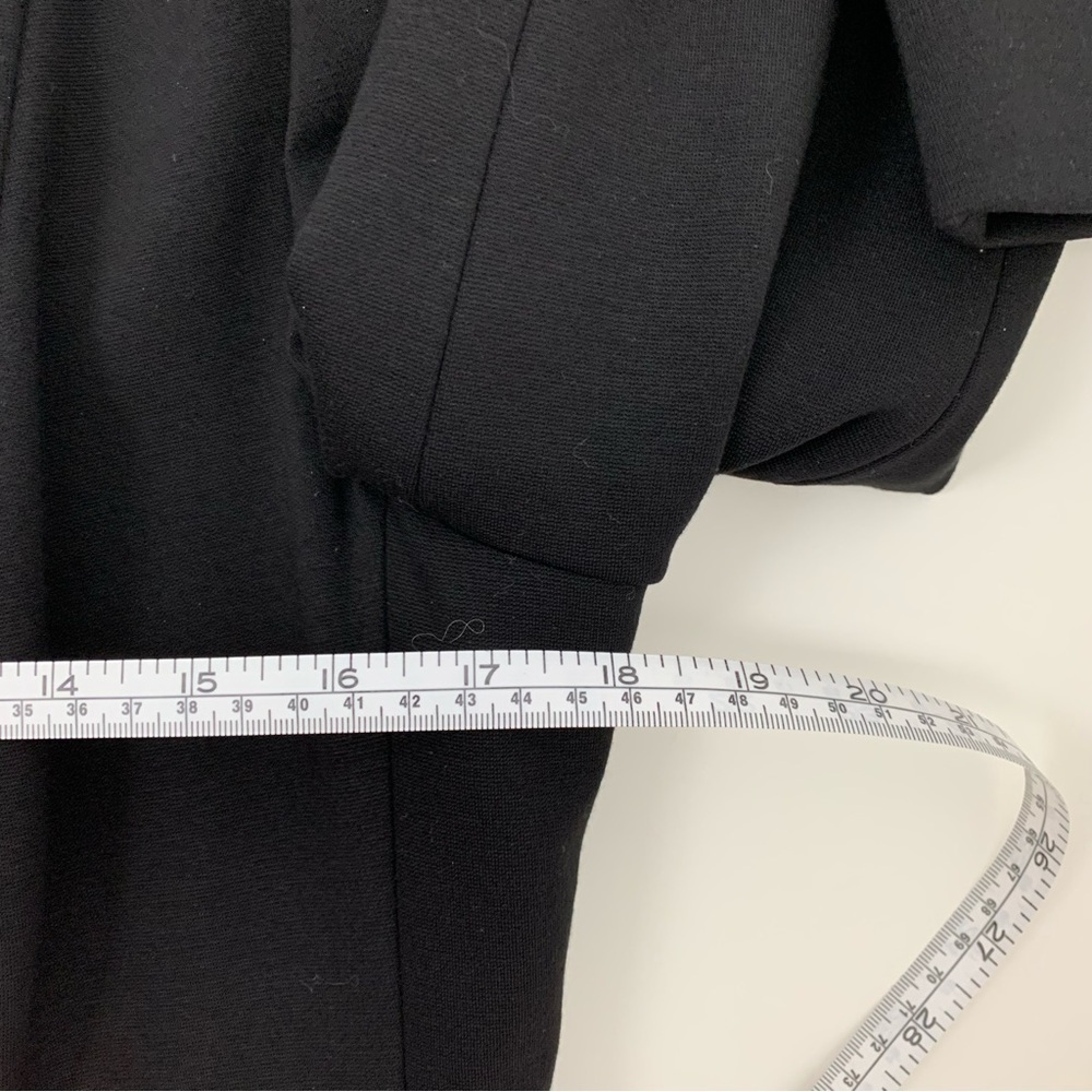 Marella Blazer Black Zip Accents Button Sz 12 Classic Elegant Office Italy - Picture 8 of 14